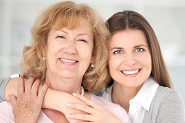 Two female patients with lovely smiles