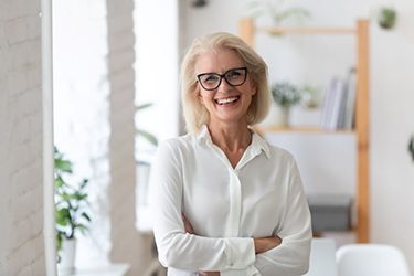 Smiling, mature businesswoman