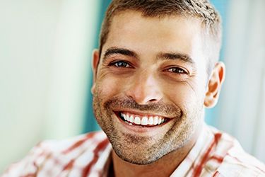 Man with healthy attractive smile