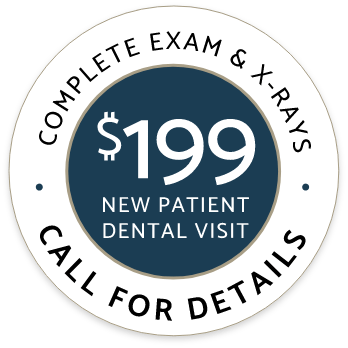 $199 New Patient Visit banner stamp