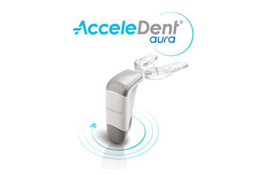 AcceleDent logo and orthodontic acceleration device