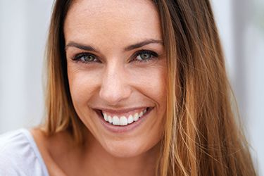 Woman with brilliant white smile