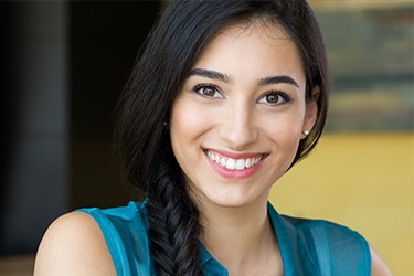 Happy woman with a beautiful smile