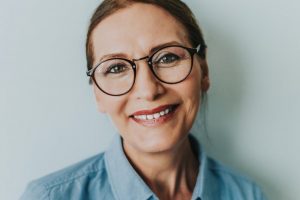 older smiling woman 