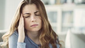 Woman with TMJ headaches, may benefit from BOTOX®