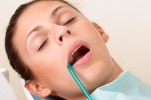 woman relaxed during dental care thanks to sedation dentistry